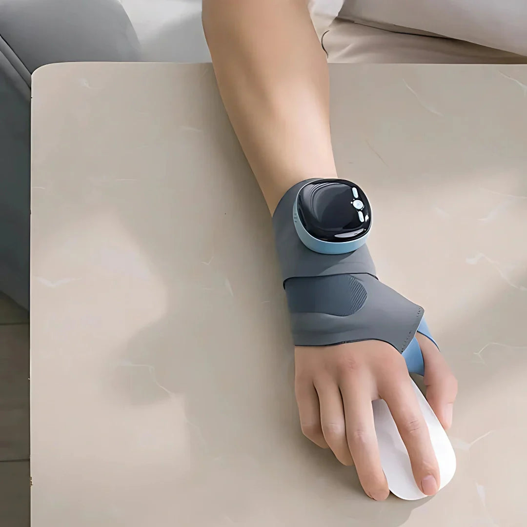 Solemarket | EMS håndledsstøtte med varme og massage til smertelindring