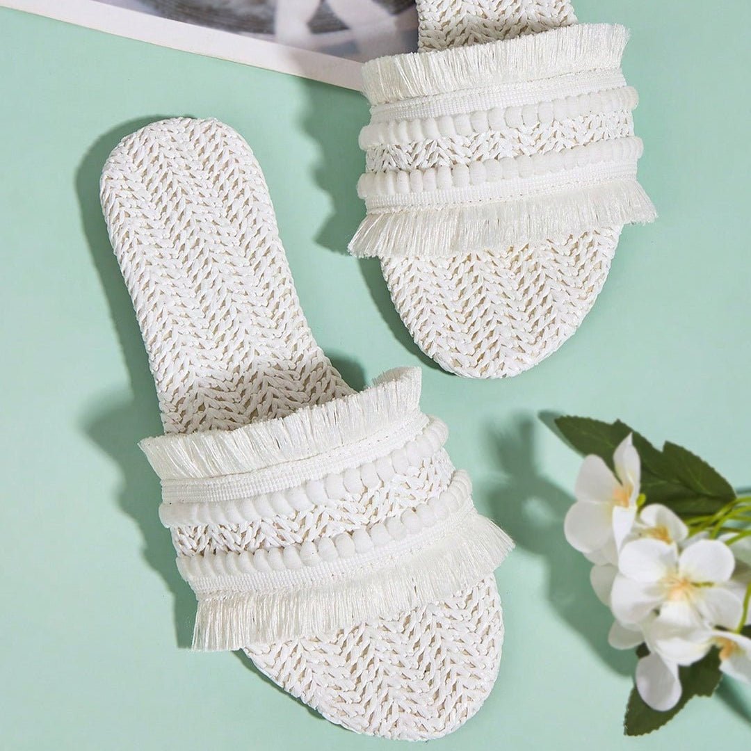Solemarket | Rikke – Pompom-sko med festlig og farverig stil