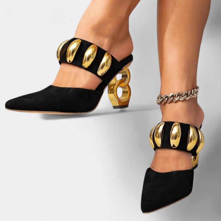 Solemarket | Signe – Sandaler med metalliske pyntdetaljer