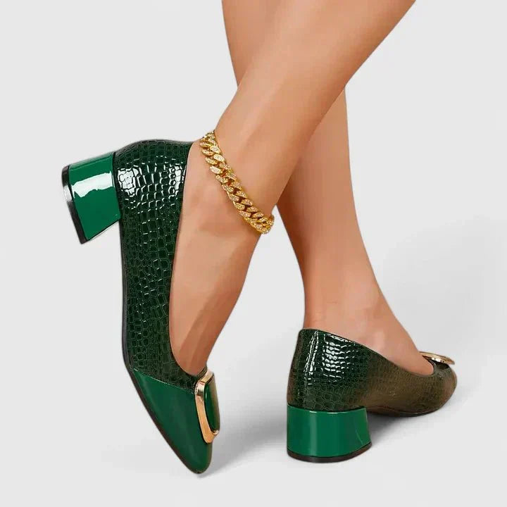 Solemarket | Silje – Ortopædiske sandaler med guldspænde