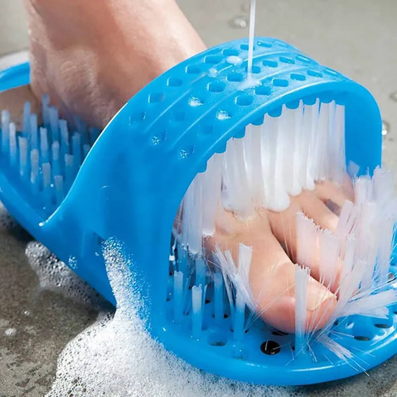 Solemarket | Eksfolierende badehjemmesko med fodsugekopbørste til spa