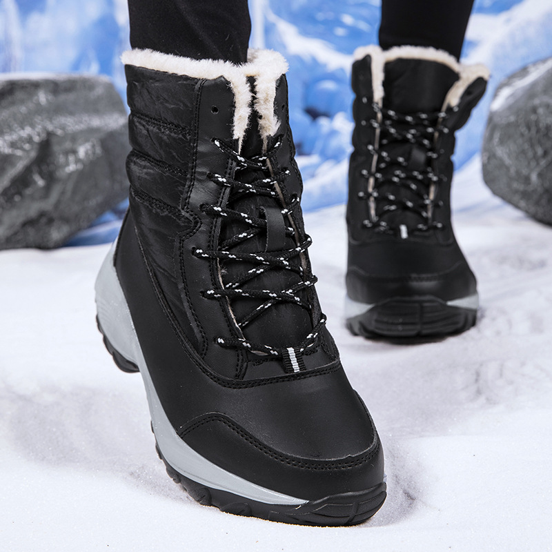 Solemarket | Chunky platform-støvler til kvinder med snørelukning