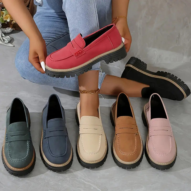 Solemarket | Loafers til kvinder med tyk sål – retro og komfortabel