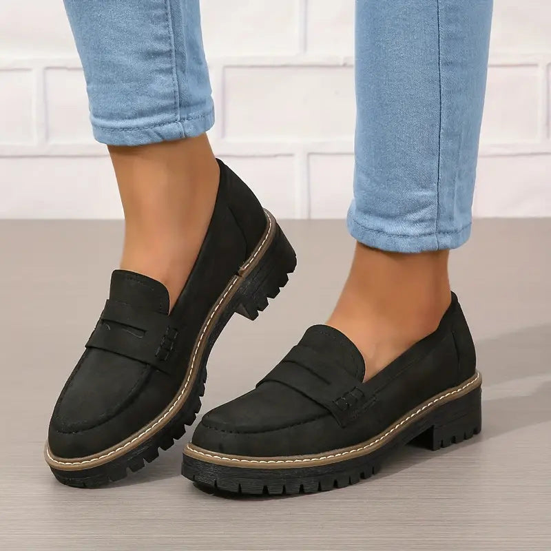 Solemarket | Loafers til kvinder med tyk sål – retro og komfortabel