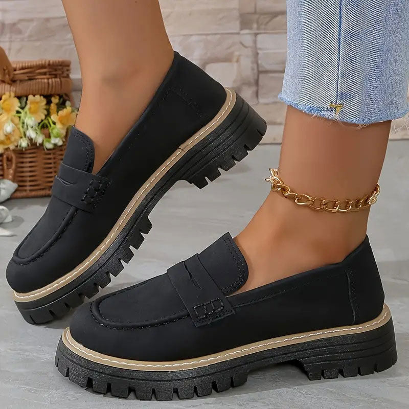 Solemarket | Loafers til kvinder med tyk sål – retro og komfortabel