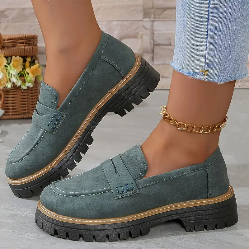 Solemarket | Loafers til kvinder med tyk sål – retro og komfortabel